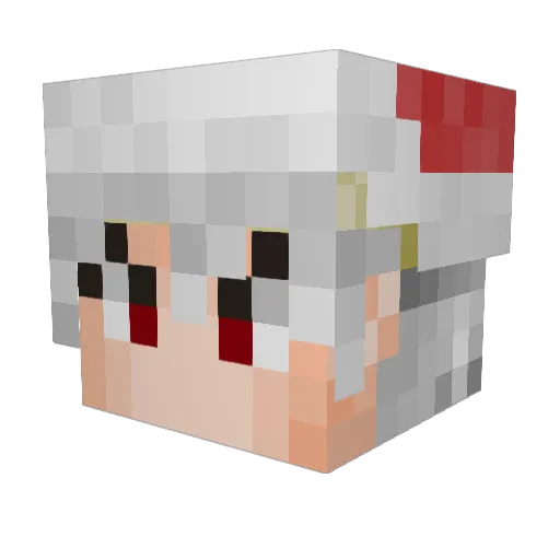 Proxyee Minecraft avatar head, 3D render