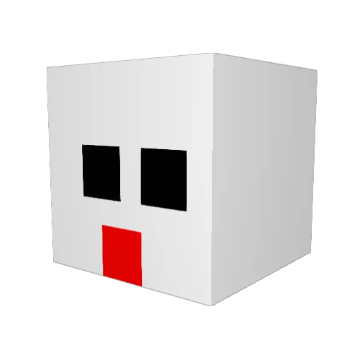 Proyems Minecraft avatar head, 3D render