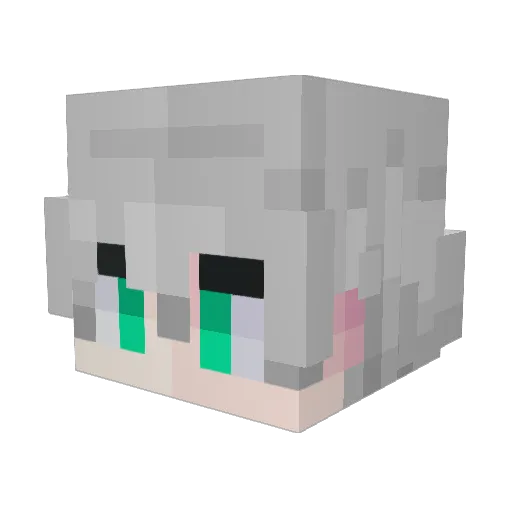 Prozen414 Minecraft avatar head, 3D render