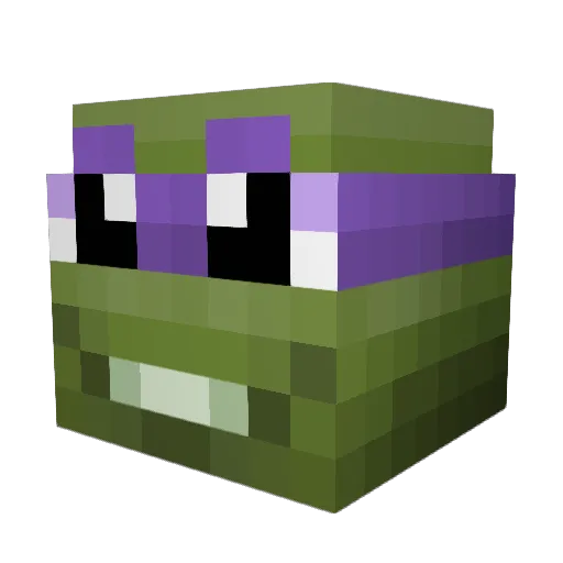 Prozo Minecraft avatar head, 3D render