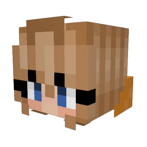 PrplHaze372 Minecraft avatar head, 3D render