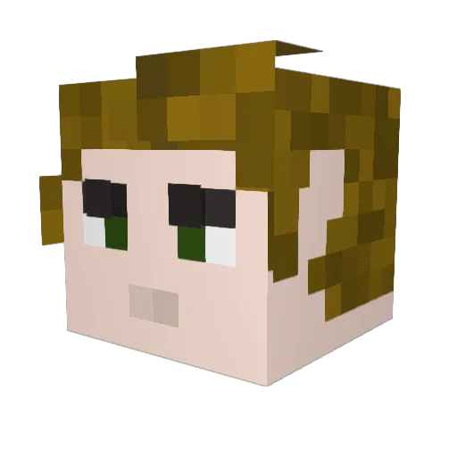 Prrockstar11 Minecraft avatar head, 3D render
