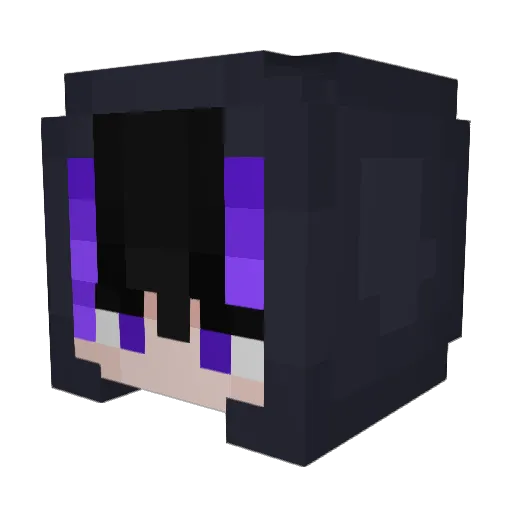 Prunacho Minecraft avatar head, 3D render