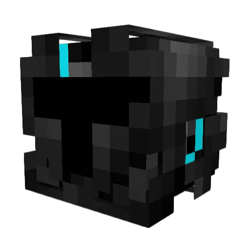 Prus Minecraft avatar head, 3D render