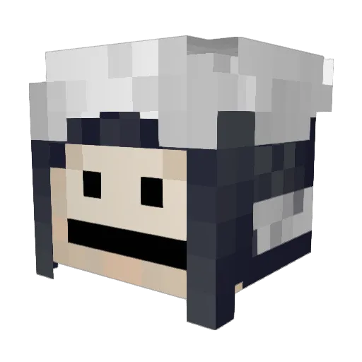 Prus_ Minecraft avatar head, 3D render
