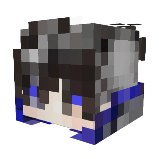 PrusikPeak Minecraft avatar head, 3D render