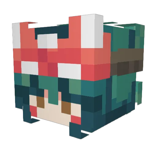 PrussianHamster Minecraft avatar head, 3D render