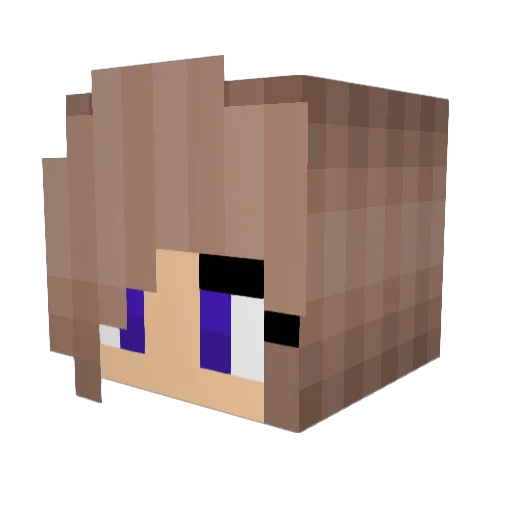 Prutservdb Minecraft avatar head, 3D render