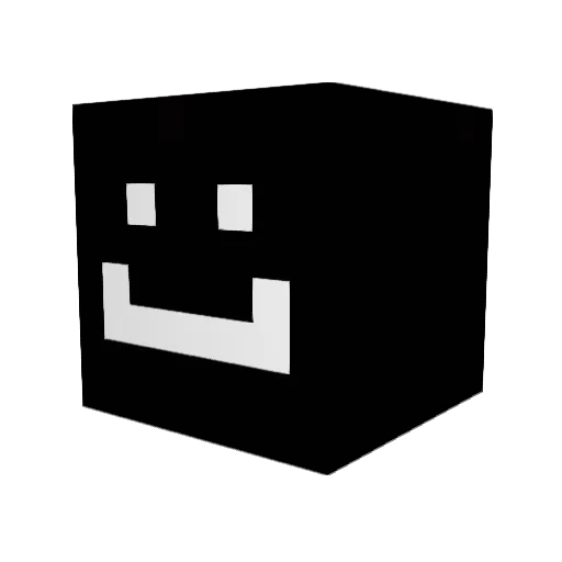Pruttywell Minecraft avatar head, 3D render