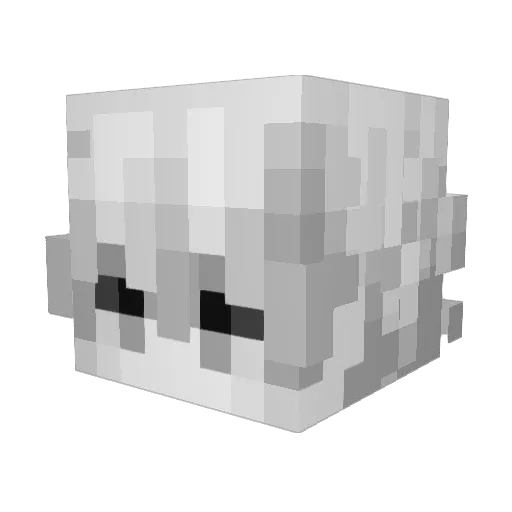 Prwnce Minecraft avatar head, 3D render