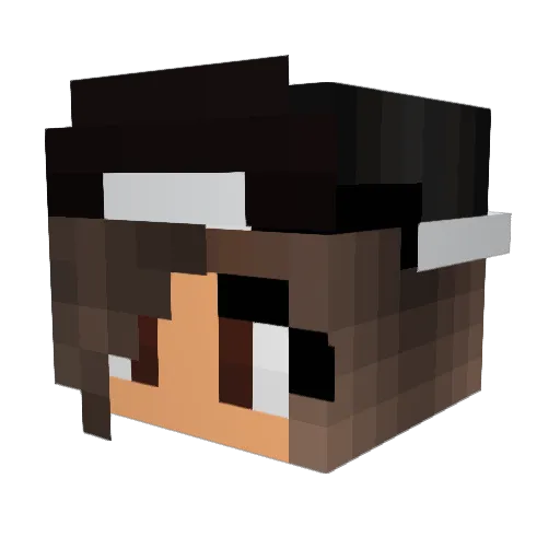 PrxncessTwisted Minecraft avatar head, 3D render