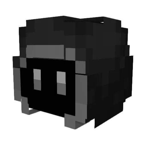 PryMat Minecraft avatar head, 3D render