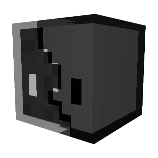 PryZS Minecraft avatar head, 3D render