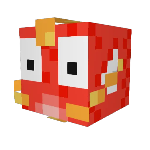 PryZeeV2 Minecraft avatar head, 3D render