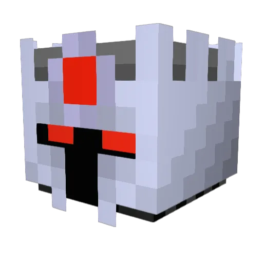Pryderic Minecraft avatar head, 3D render