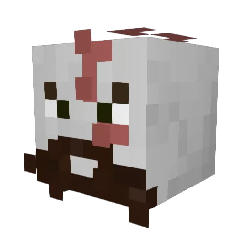 Prymmm Minecraft avatar head, 3D render