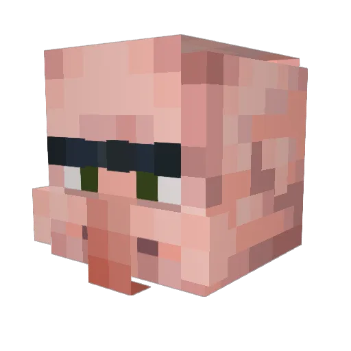Pryor77 Minecraft avatar head, 3D render