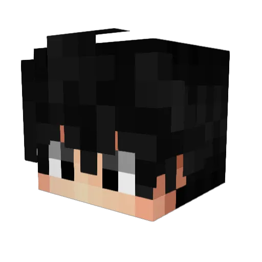 Przel0tka Minecraft avatar head, 3D render