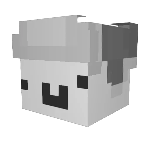 Przespalem__ Minecraft avatar head, 3D render