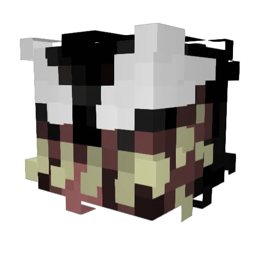 Prziii Minecraft avatar head, 3D render