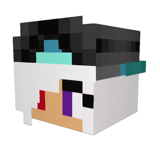 Ps3AintDead Minecraft avatar head, 3D render