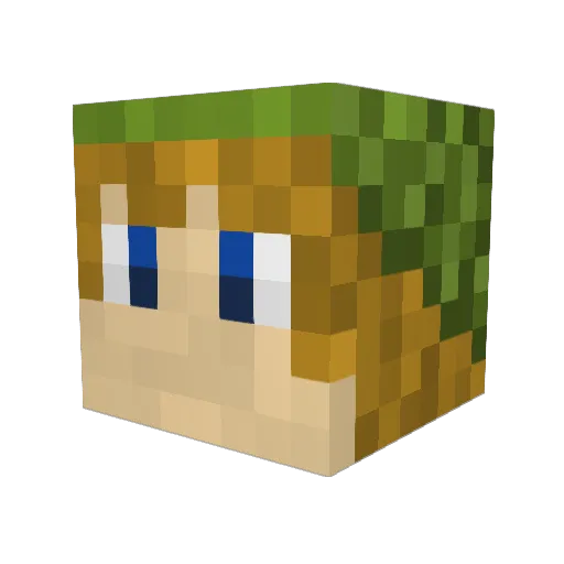 Ps3Gamer54 Minecraft avatar head, 3D render