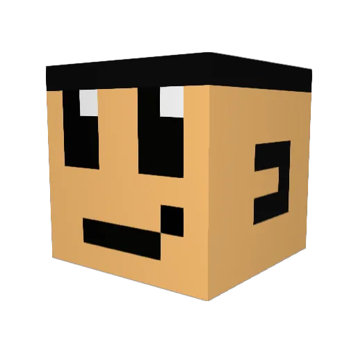 PsYcHoX88 Minecraft avatar head, 3D render