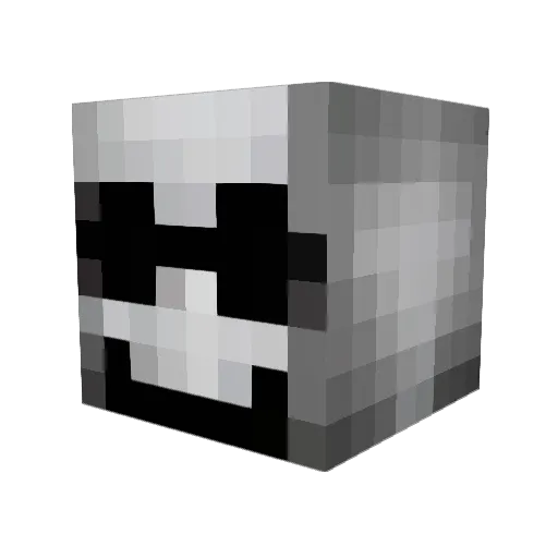 Psayker Minecraft avatar head, 3D render
