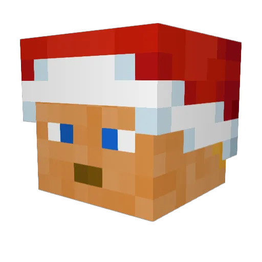 Pschlied Minecraft avatar head, 3D render