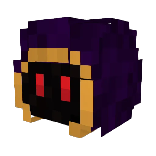 Psders Minecraft avatar head, 3D render