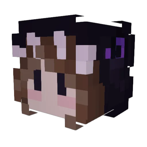 Psephony Minecraft avatar head, 3D render