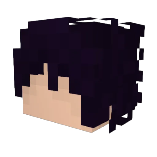 PseudoLuke Minecraft avatar head, 3D render
