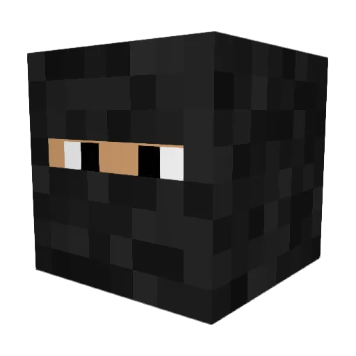 Pseudocod3 Minecraft avatar head, 3D render