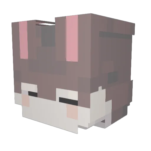 PshHead Minecraft avatar head, 3D render