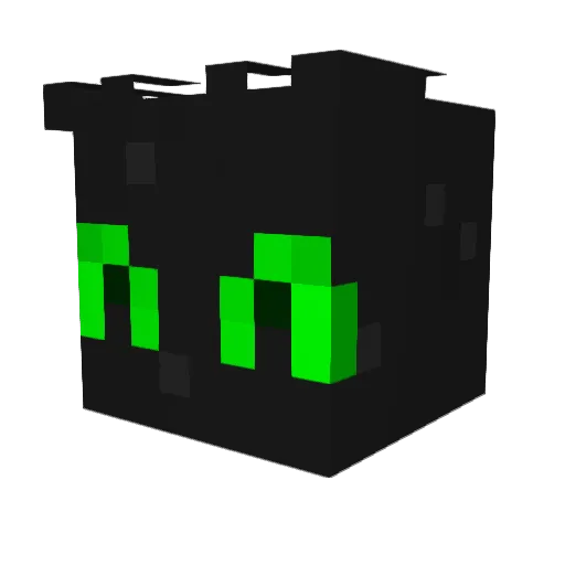 PsiLens Minecraft avatar head, 3D render