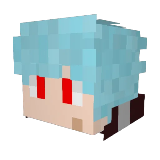 Psichanyn Minecraft avatar head, 3D render
