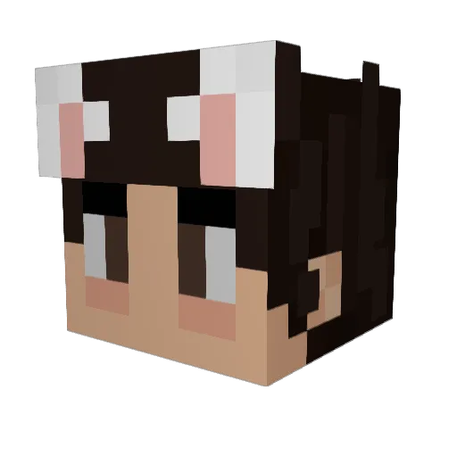 Psicosiao Minecraft avatar head, 3D render
