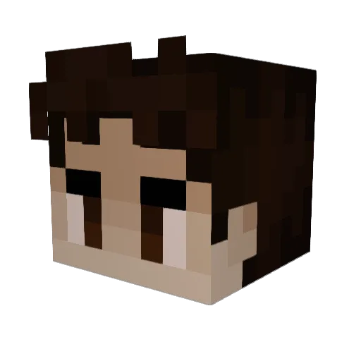 Psicrab Minecraft avatar head, 3D render