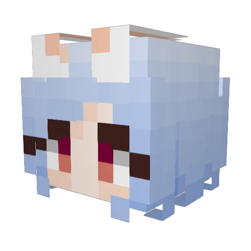 Psicrom Minecraft avatar head, 3D render