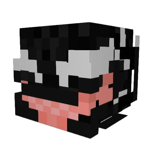Psihok Minecraft avatar head, 3D render