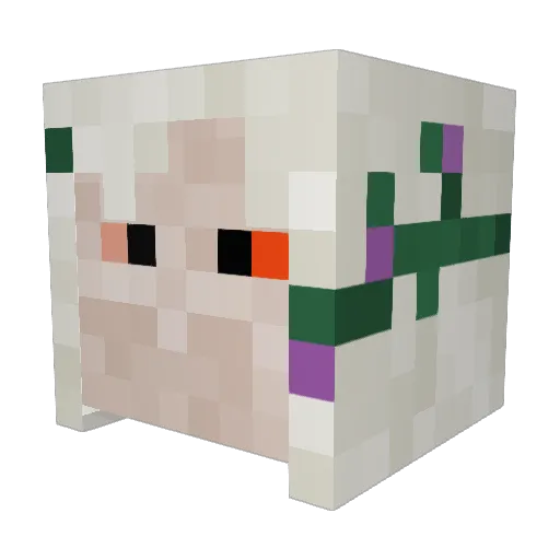 PsionicDamask Minecraft avatar head, 3D render