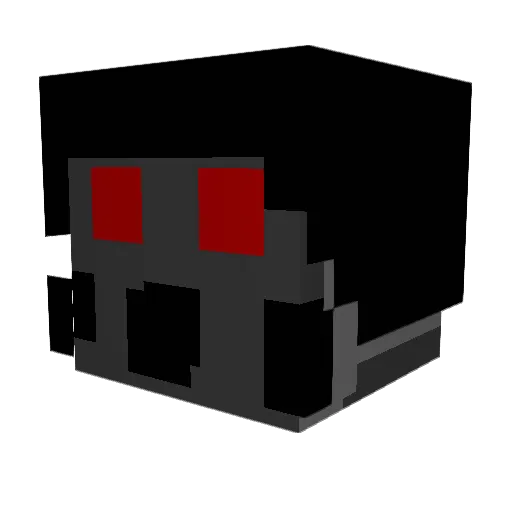 Psirek Minecraft avatar head, 3D render
