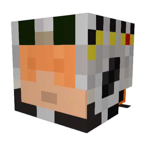 Psmerg Minecraft avatar head, 3D render