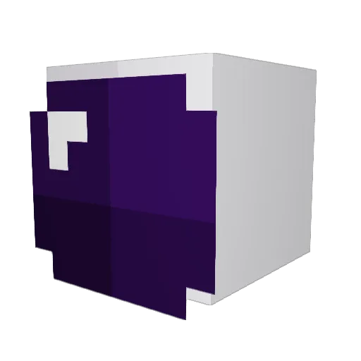 Psos122 Minecraft avatar head, 3D render