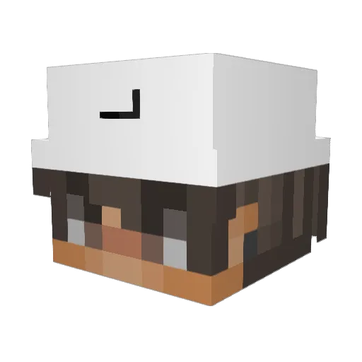 Psterrett Minecraft avatar head, 3D render