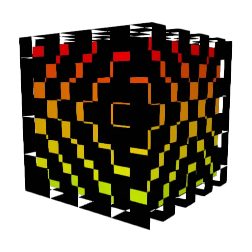 PsyChNOdelic Minecraft avatar head, 3D render