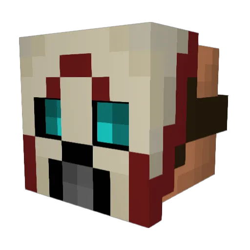 PsyG1906 Minecraft avatar head, 3D render