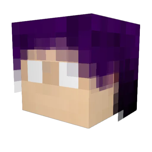 PsyKat Minecraft avatar head, 3D render