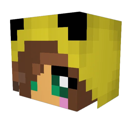 Psycchho Minecraft avatar head, 3D render