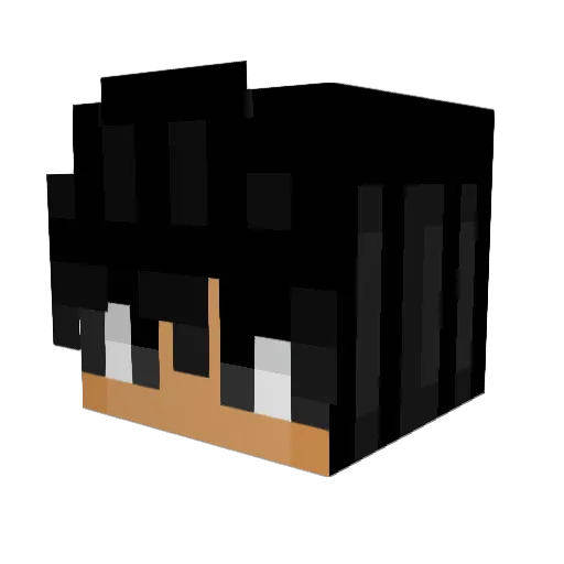 Psych0Binky Minecraft avatar head, 3D render
